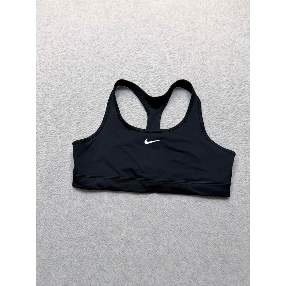 Nike Girls Black Dri-FIT Swoosh Racerback Sports Bra Kids Size XL Large
